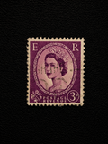 Great Britain 3d Queen Elizabeth II Wilding Definitive Stamp – Used