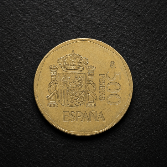1989 Spain 500 Pesetas Coin – Genuine Pre-Euro Spanish Collectible