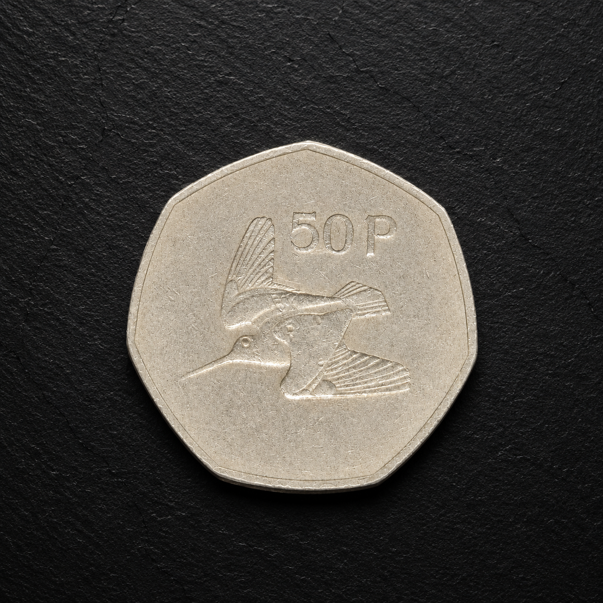 1976 Ireland 50 Pence Coin – Genuine Irish Decimal Collectible