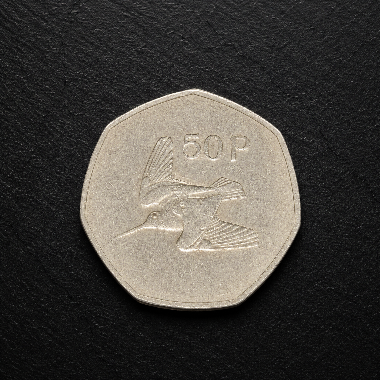 1976 Ireland 50 Pence Coin – Genuine Irish Decimal Collectible