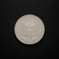 1958 German 2 Deutsche Mark Coin – Max Planck – Genuine Vintage Collectible