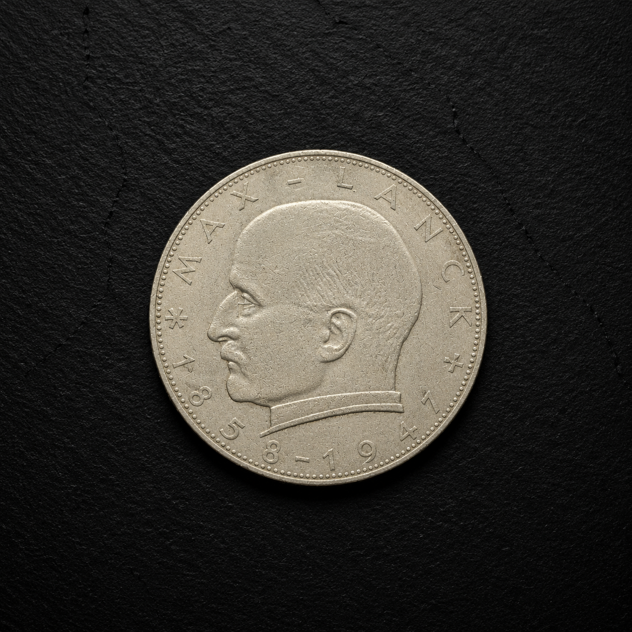 1958 German 2 Deutsche Mark Coin – Max Planck – Genuine Vintage Collectible