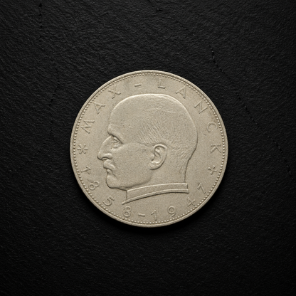 1958 German 2 Deutsche Mark Coin – Max Planck – Genuine Vintage Collectible