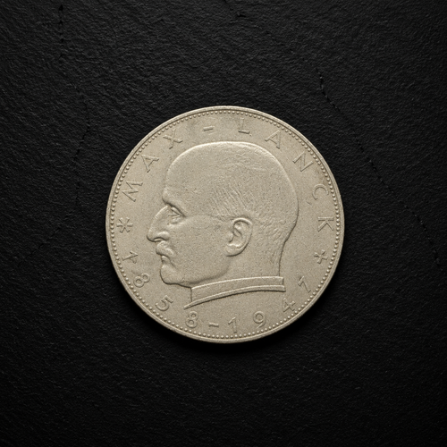 1958 German 2 Deutsche Mark Coin – Max Planck – Genuine Vintage Collectible
