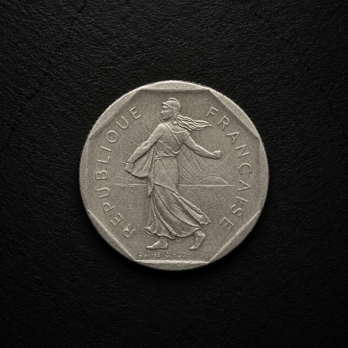 1981 French 2 Francs Coin – Genuine Pre-Euro French Collectible
