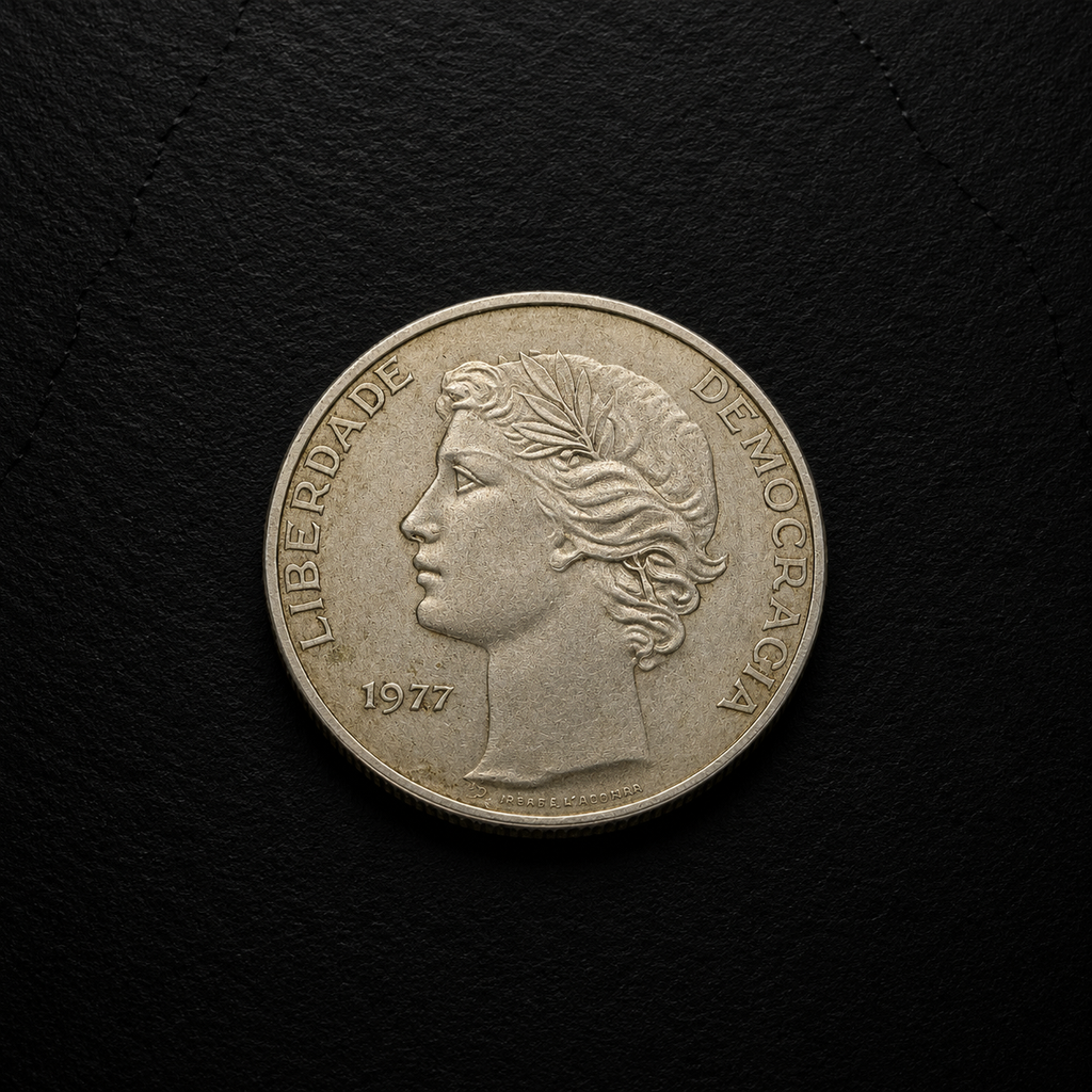1977 Portugal 25 Escudos Coin – Genuine Pre-Euro Portuguese Collectible