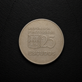 1977 Portugal 25 Escudos Coin – Genuine Pre-Euro Portuguese Collectible