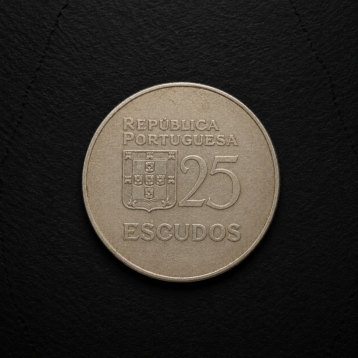 1977 Portugal 25 Escudos Coin – Genuine Pre-Euro Portuguese Collectible