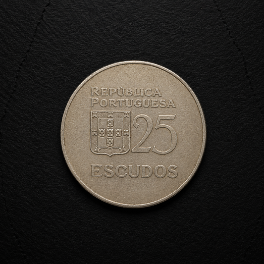 1977 Portugal 25 Escudos Coin – Genuine Pre-Euro Portuguese Collectible