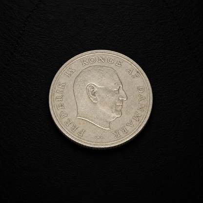 1964 Denmark 1 Krone Coin – Genuine Vintage Danish Collectible