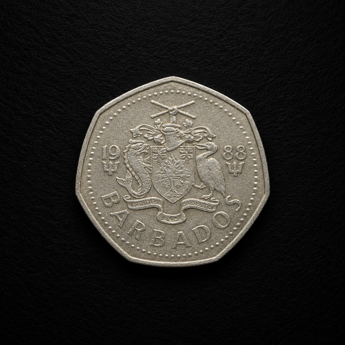 1988 Barbados Coin – Genuine Caribbean Collectible