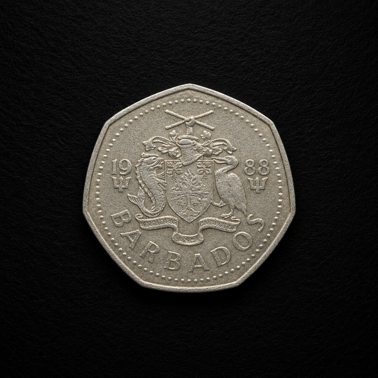 1988 Barbados Coin – Genuine Caribbean Collectible