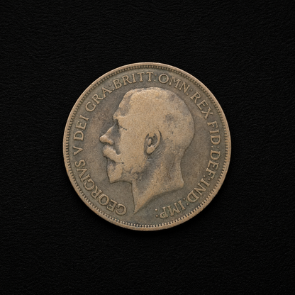 1916 Great Britain One Penny Coin – Historic Britannia Bronze Coin