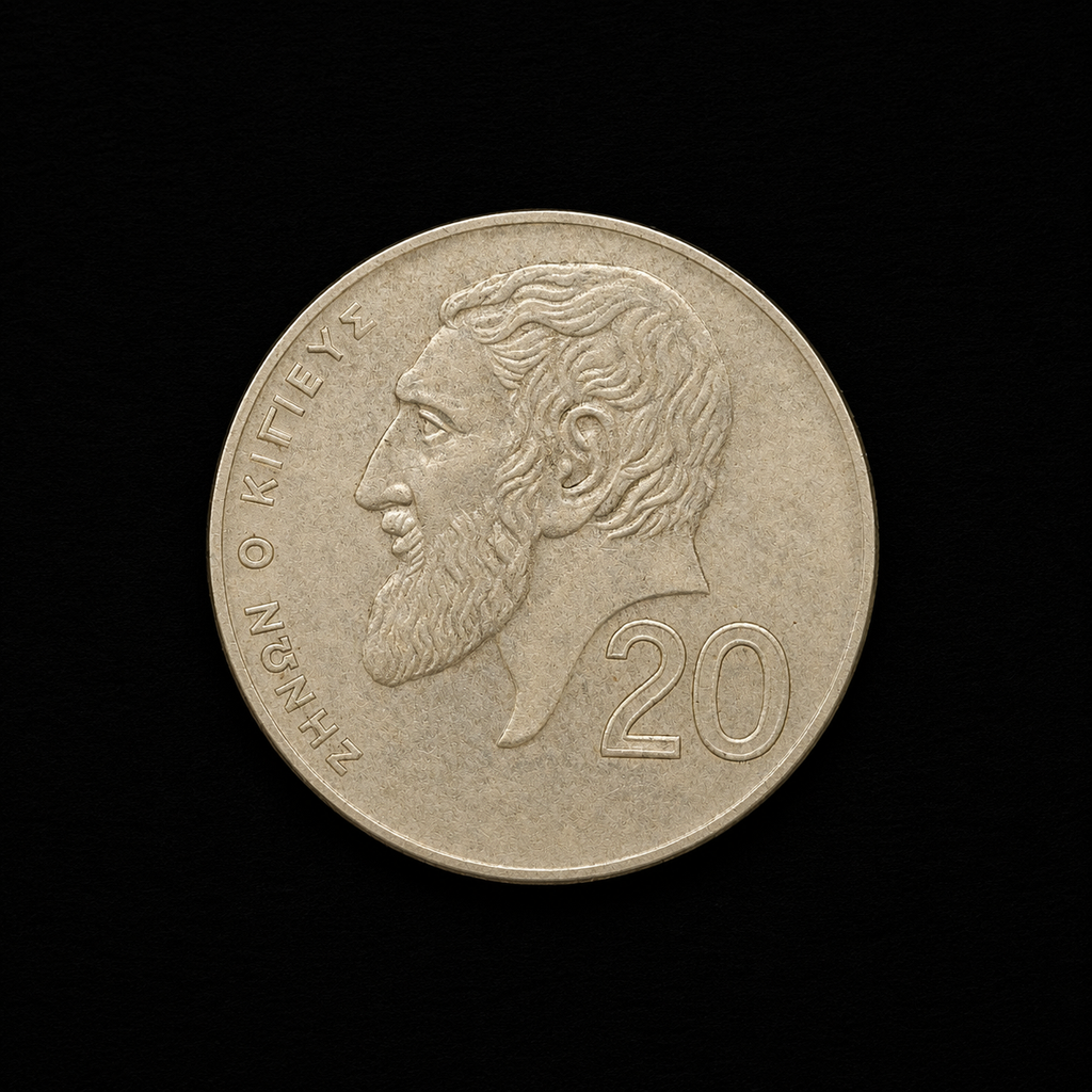Cyprus 20 Cents Coin (2001) – Zeno of Citium | Cypriot Collectible Coin