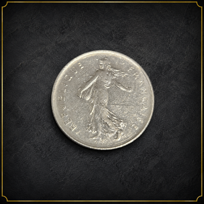 1987 France 5 Francs Coin – La Semeuse (The Sower)