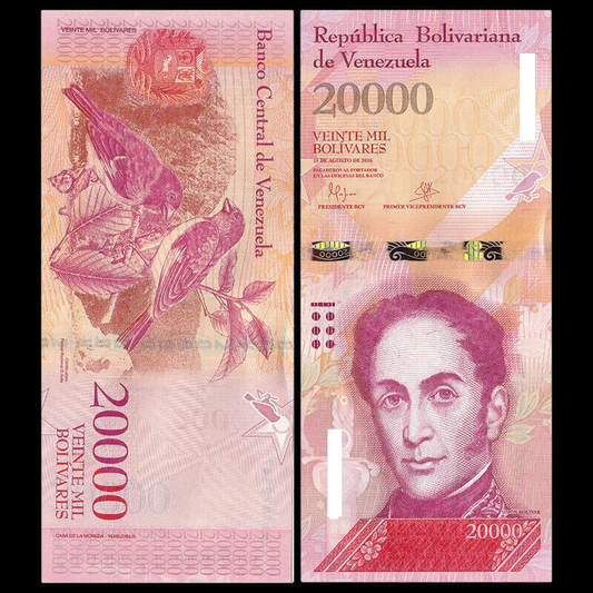 Venezuela Bolivares 20k Note